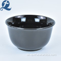 Benutzerdefinierte personalisierte Steinzeug Keramik schwarz Suppe Schüssel Set